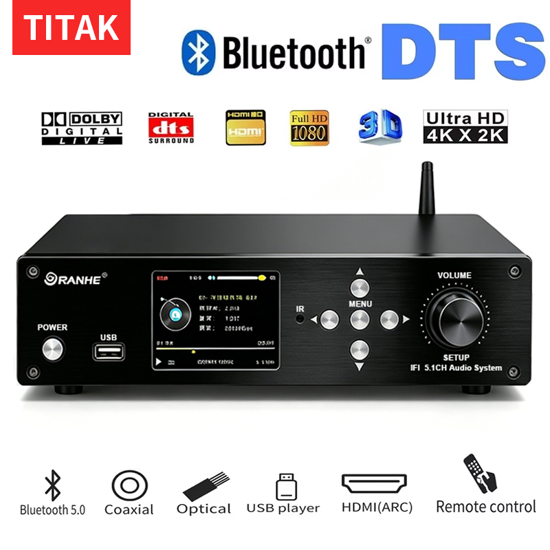Audio Music Splitter - Dekoder Audio 5.1 Saluran Asli USB