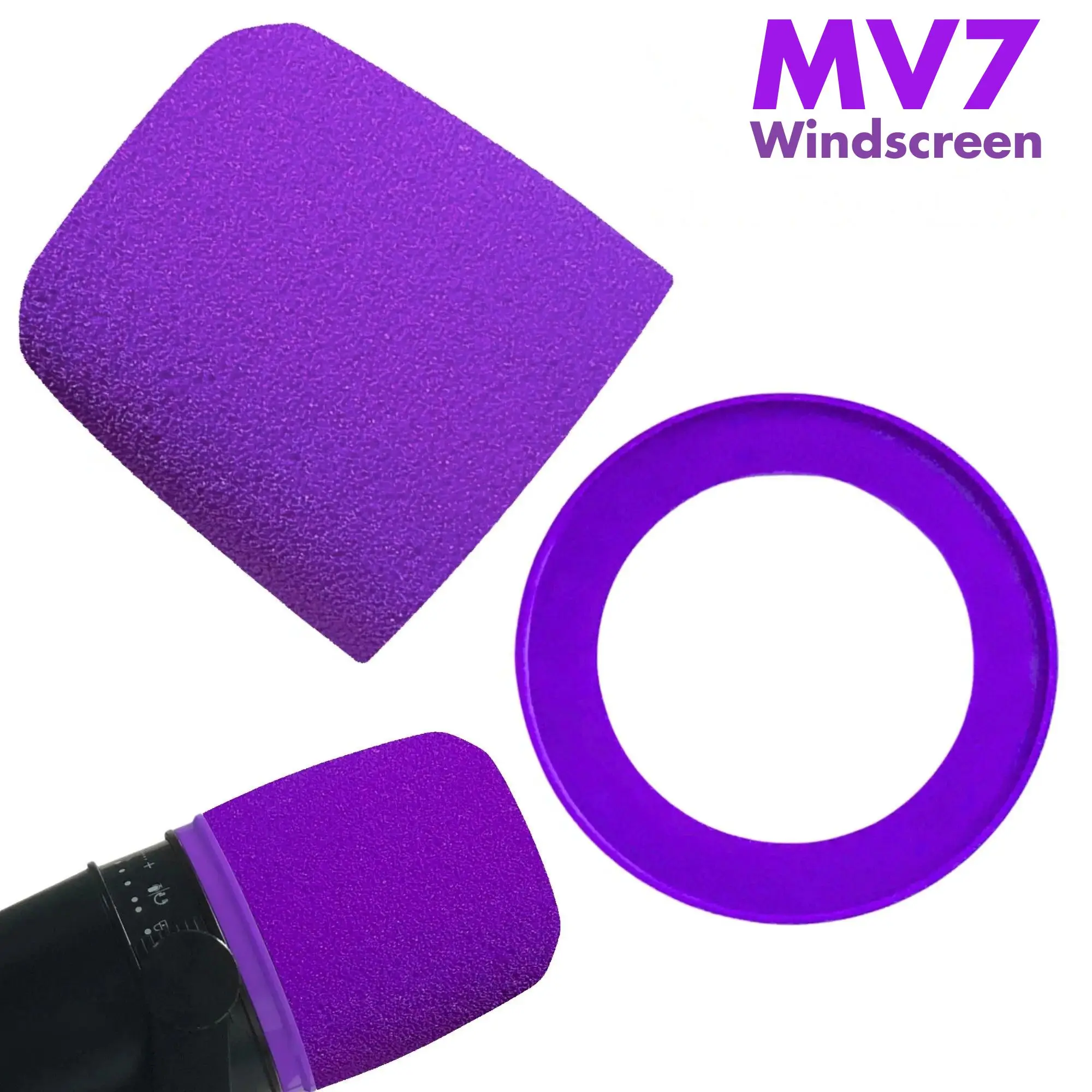 Recording Pop Filter - Busa MV7 untuk Mikrofon Shure MV7,