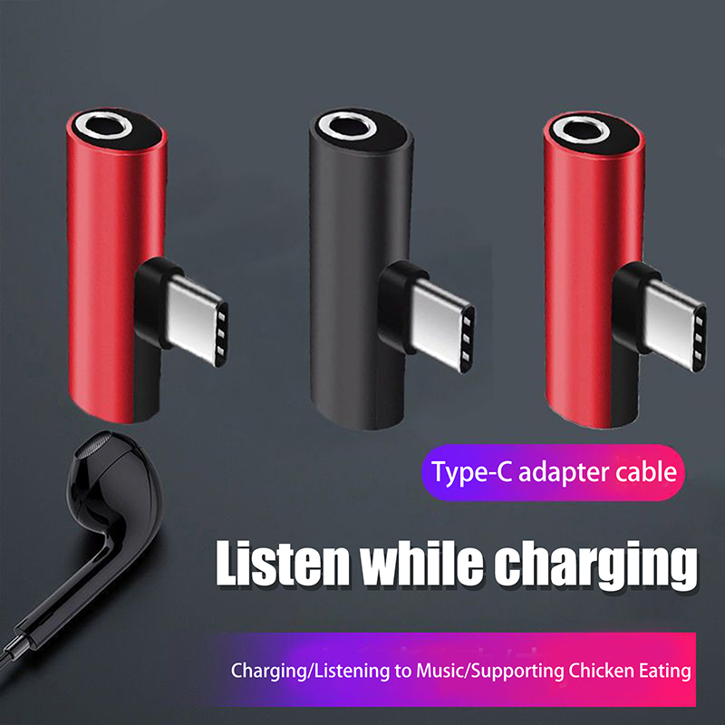 Audio Music Splitter - Adaptor Logam USB Tipe-C ke Jack
