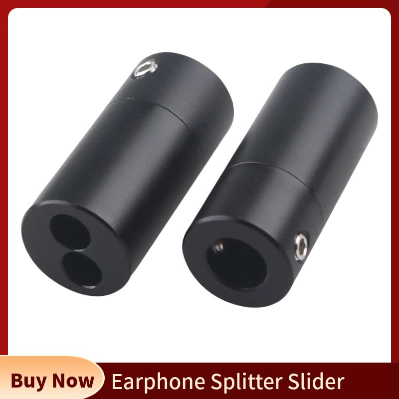 Audio Music Splitter - Earphone Splitter Slider DIY konektor RCA