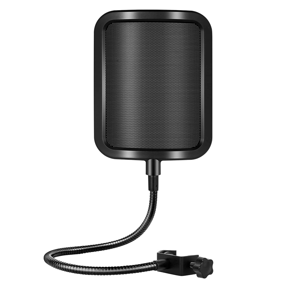 Recording Pop Filter - Mikrofon Universal Filter Pop Logam Mikrofon