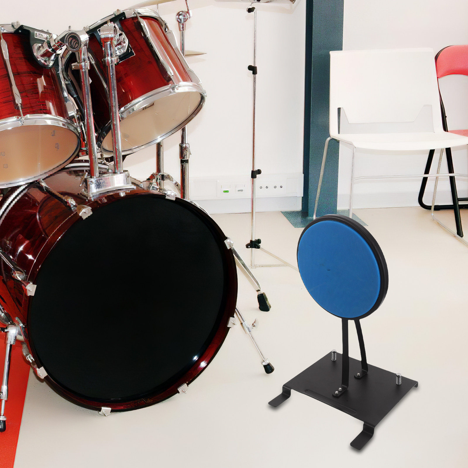 Drum Practice Pad - Set Alat Latihan Drum dengan Alas