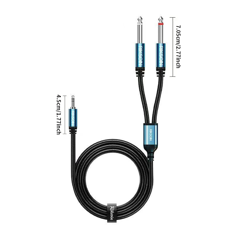 Kabel Breakout 3.5mm TRS ke Du - Audio Music Splitter ulasan dan harga