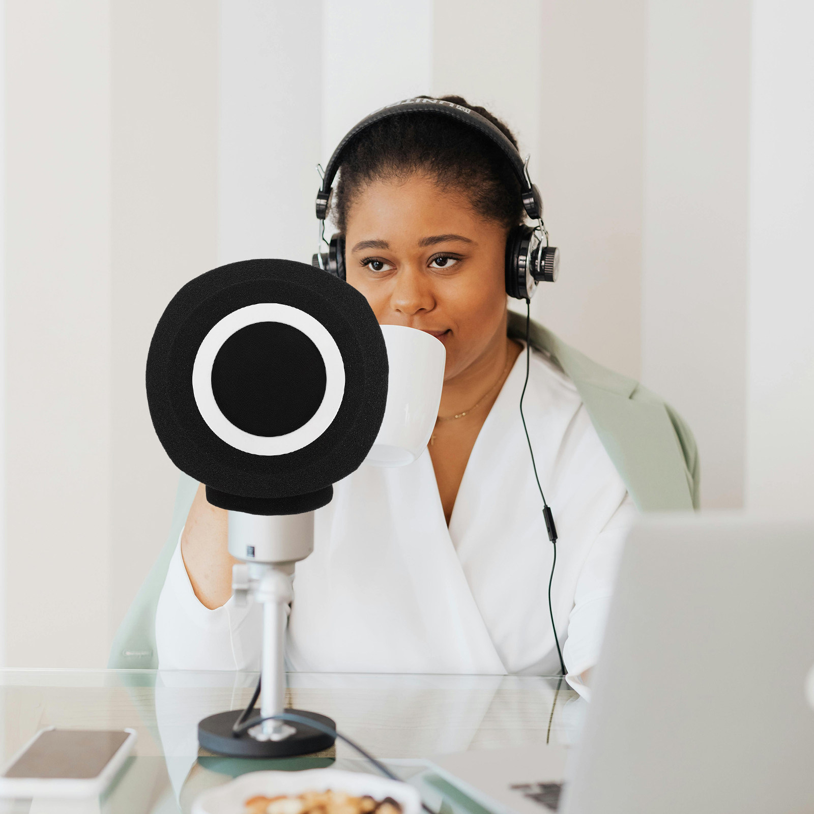 Pelindung Mikrofon Berbahan Bu - Recording Pop Filter ulasan dan harga