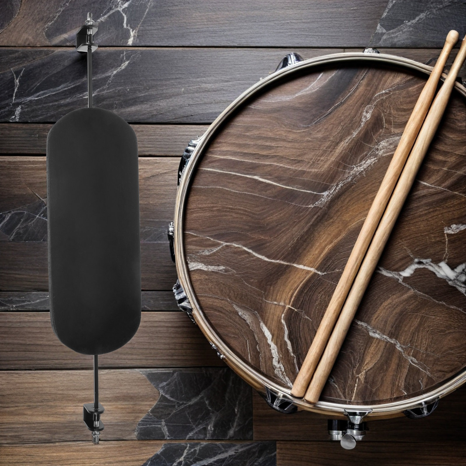 Alas Latihan Drum Silikon yang - Drum Practice Pad ulasan dan harga