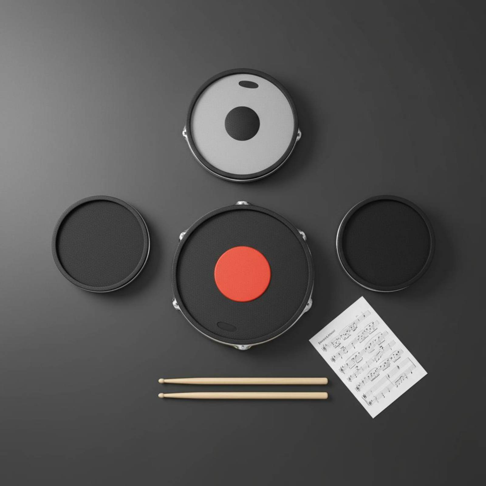 Peredam Suara Drum dan Cymbal, - Drum Practice Pad ulasan dan harga