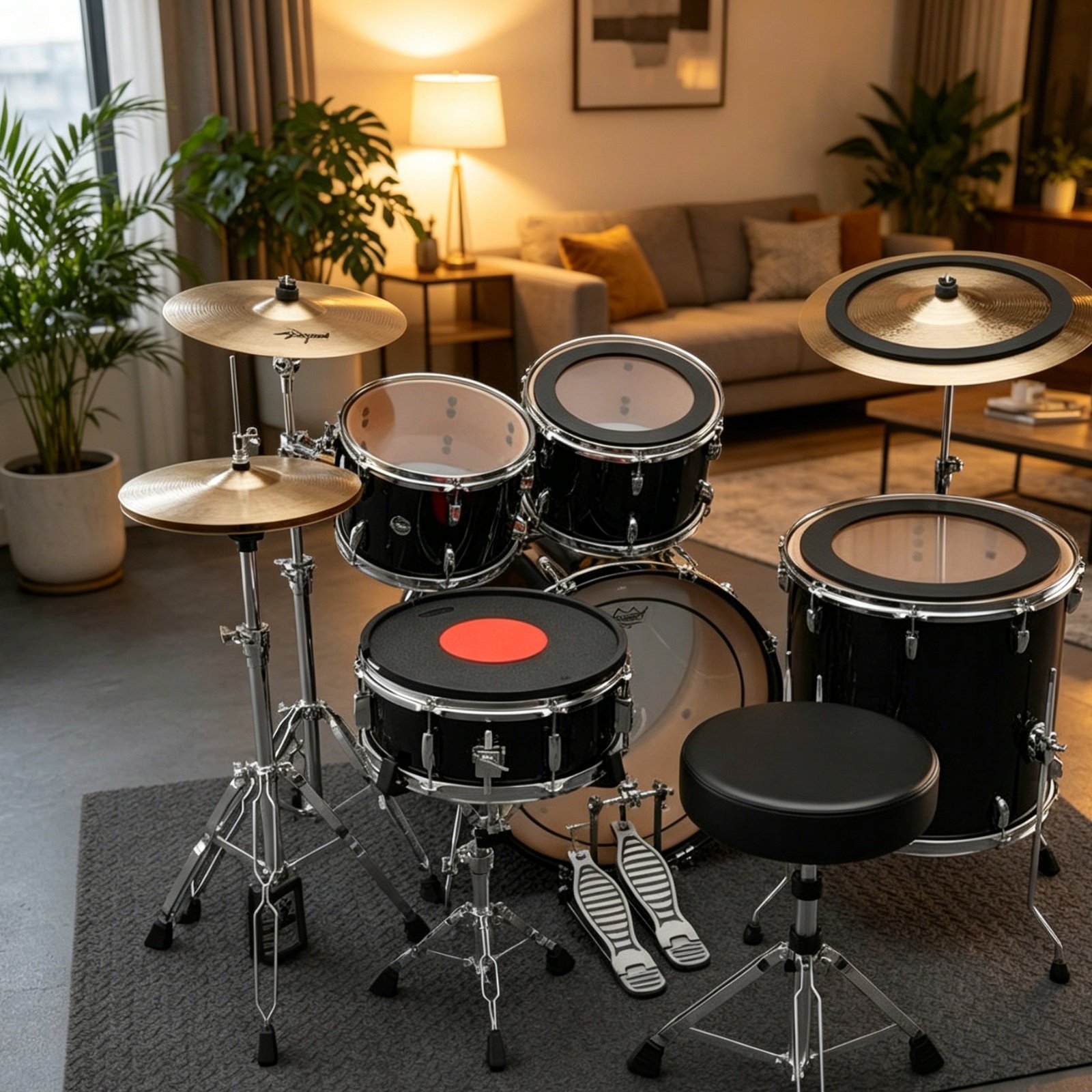Peredam Suara Drum dan Cymbal, - Drum Practice Pad ulasan dan harga