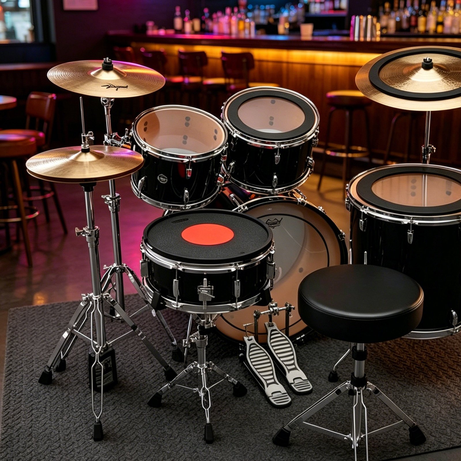 Peredam Suara Drum dan Cymbal, - Drum Practice Pad ulasan dan harga