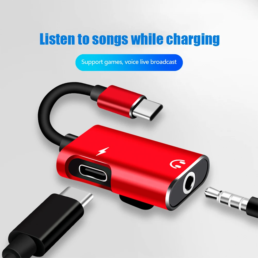 Adaptor USB-C 2-in-1 ke Jack 3 - Audio Music Splitter ulasan dan harga