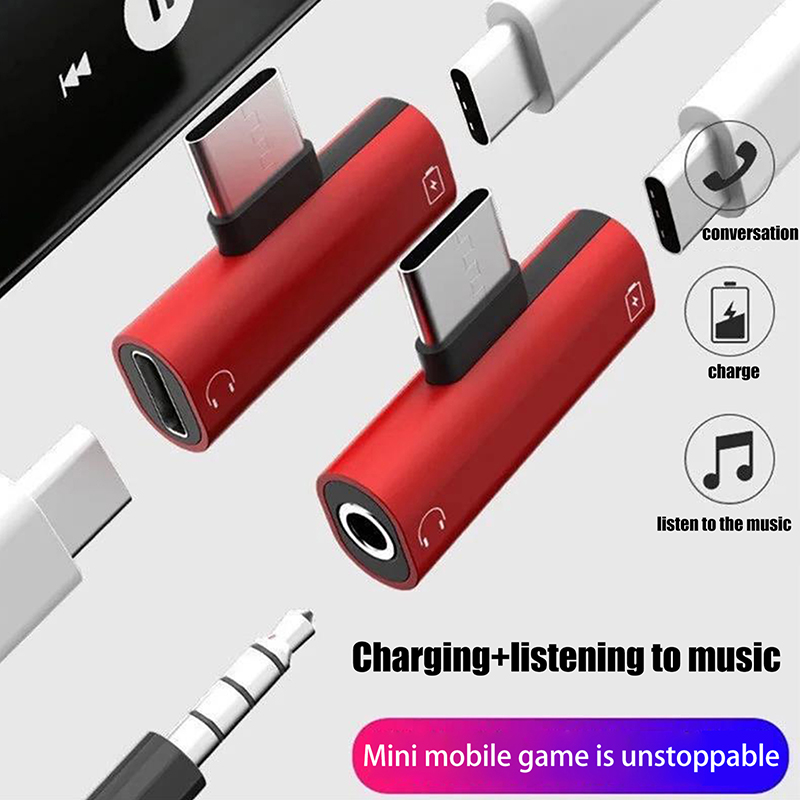 Adaptor Logam USB Tipe-C ke Ja - Audio Music Splitter ulasan dan harga