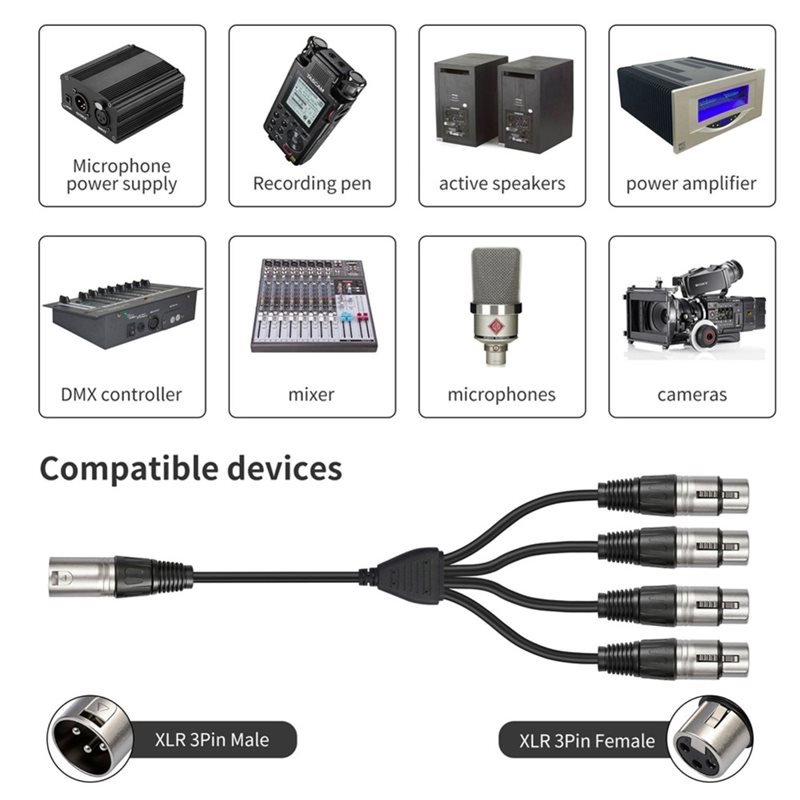 Kabel Audio PHILE-3 Pin XLR 1  - Audio Music Splitter ulasan dan harga