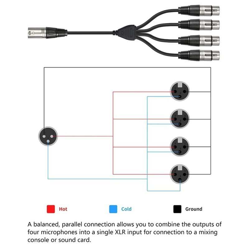 Kabel Audio PHILE-3 Pin XLR 1  - Audio Music Splitter ulasan dan harga
