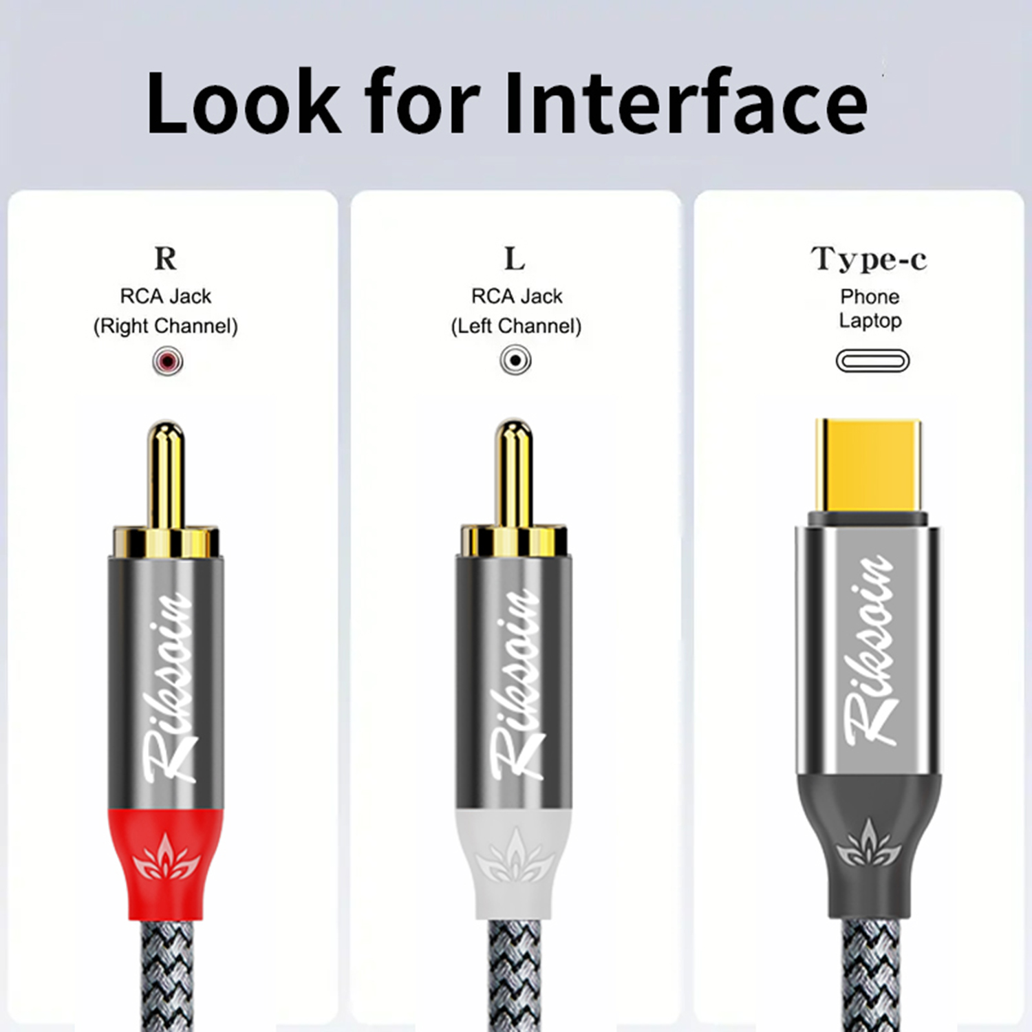 Kabel USB C ke 2RCA Stereo Y S - Audio Music Splitter ulasan dan harga