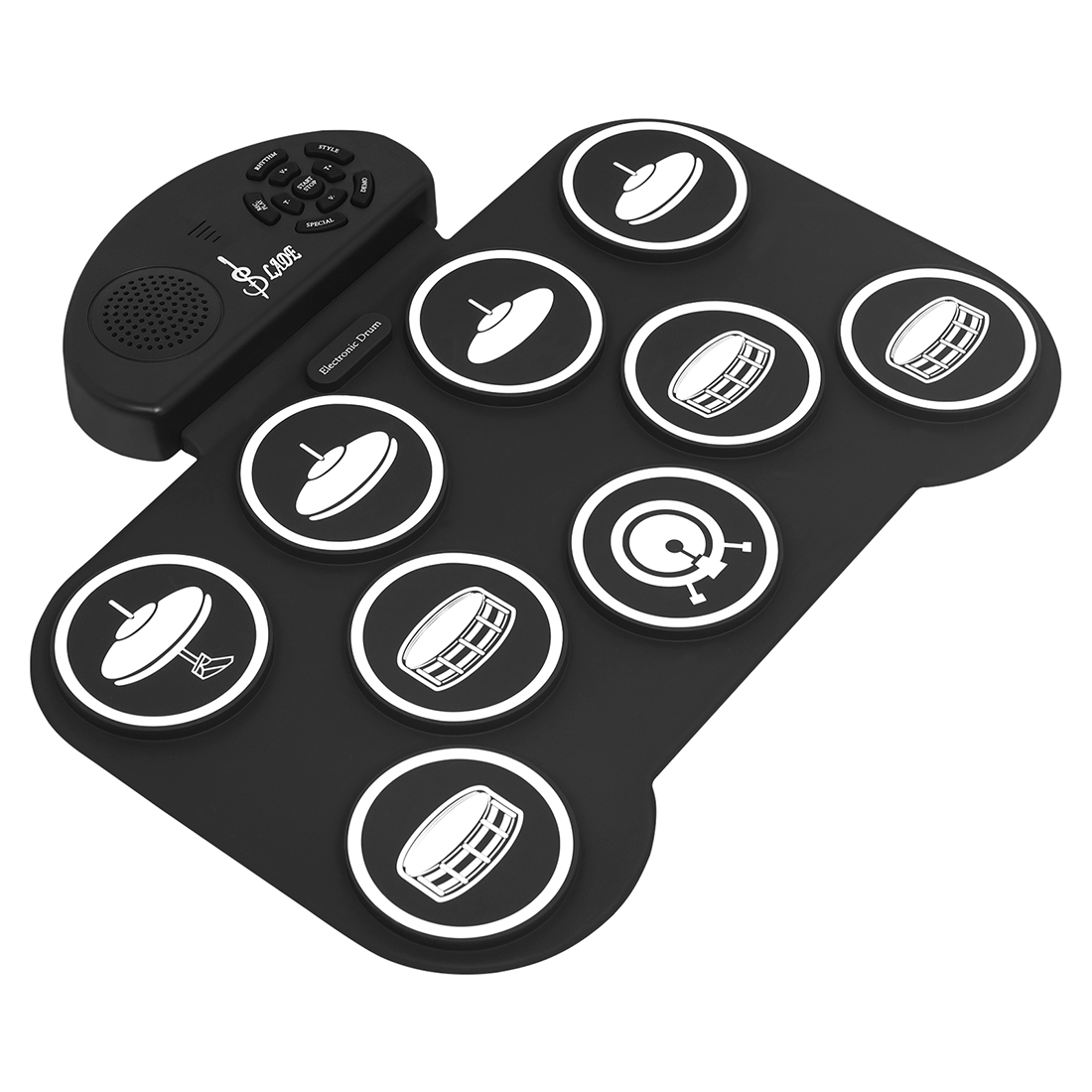 Kit Drum Elektronik Lipat 9 Pa - Drum Practice Pad ulasan dan harga