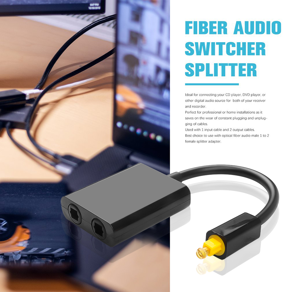 KEBIDUMEI Toslink 1 in 2 Out K - Audio Music Splitter ulasan dan harga