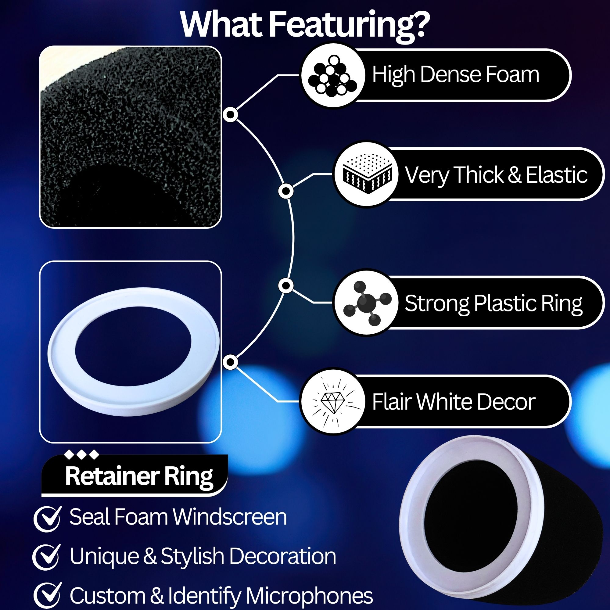 Penutup Mikrofon Busa dengan C - Recording Pop Filter ulasan dan harga