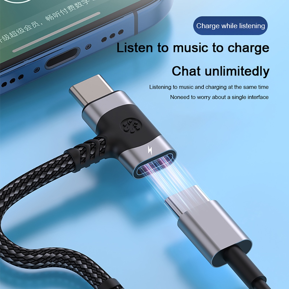 Adaptor Splitter USB C OTG 2 I - Audio Music Splitter ulasan dan harga