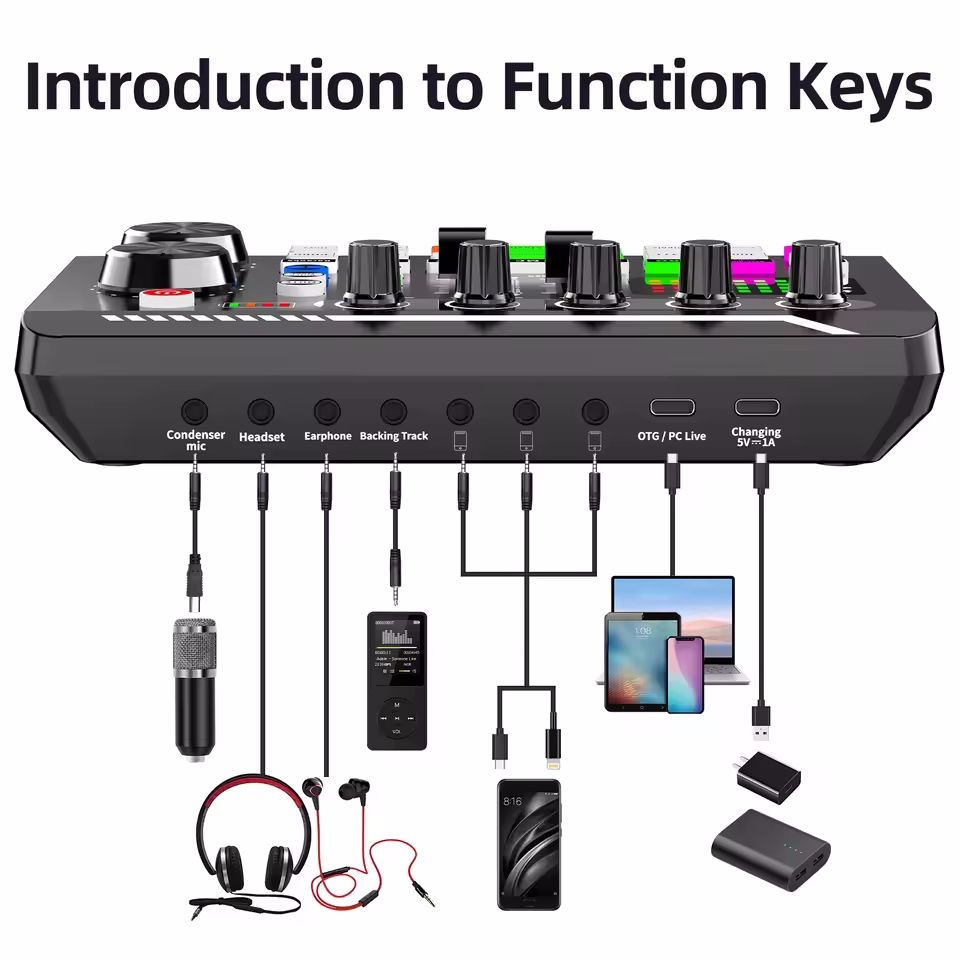 Mikrofon Profesional Kartu Mix - Audio Music Changer ulasan dan harga